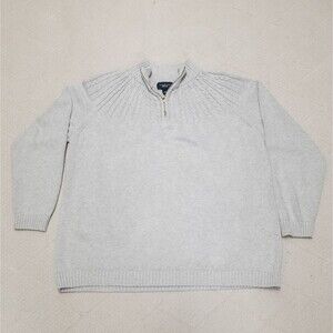 Lands End Drifter Sweater Women's 2X 20W-22W 1/4 Zip Cable Knit Stand-up Collar